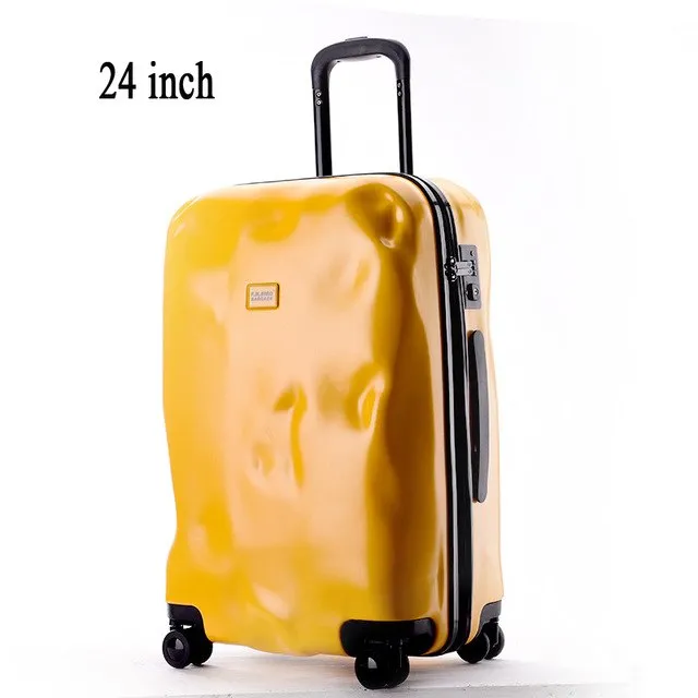 2016 New Fashion Crash Mode Solid Zipper Design Trolley Suitcase/Tsa Lock Luggage Suitcases/Women