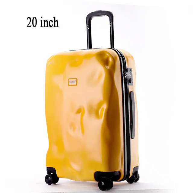 2016 New Fashion Crash Mode Solid Zipper Design Trolley Suitcase/Tsa Lock Luggage Suitcases/Women