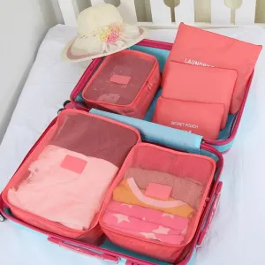 6 PIECES TRAVEL BAG SET