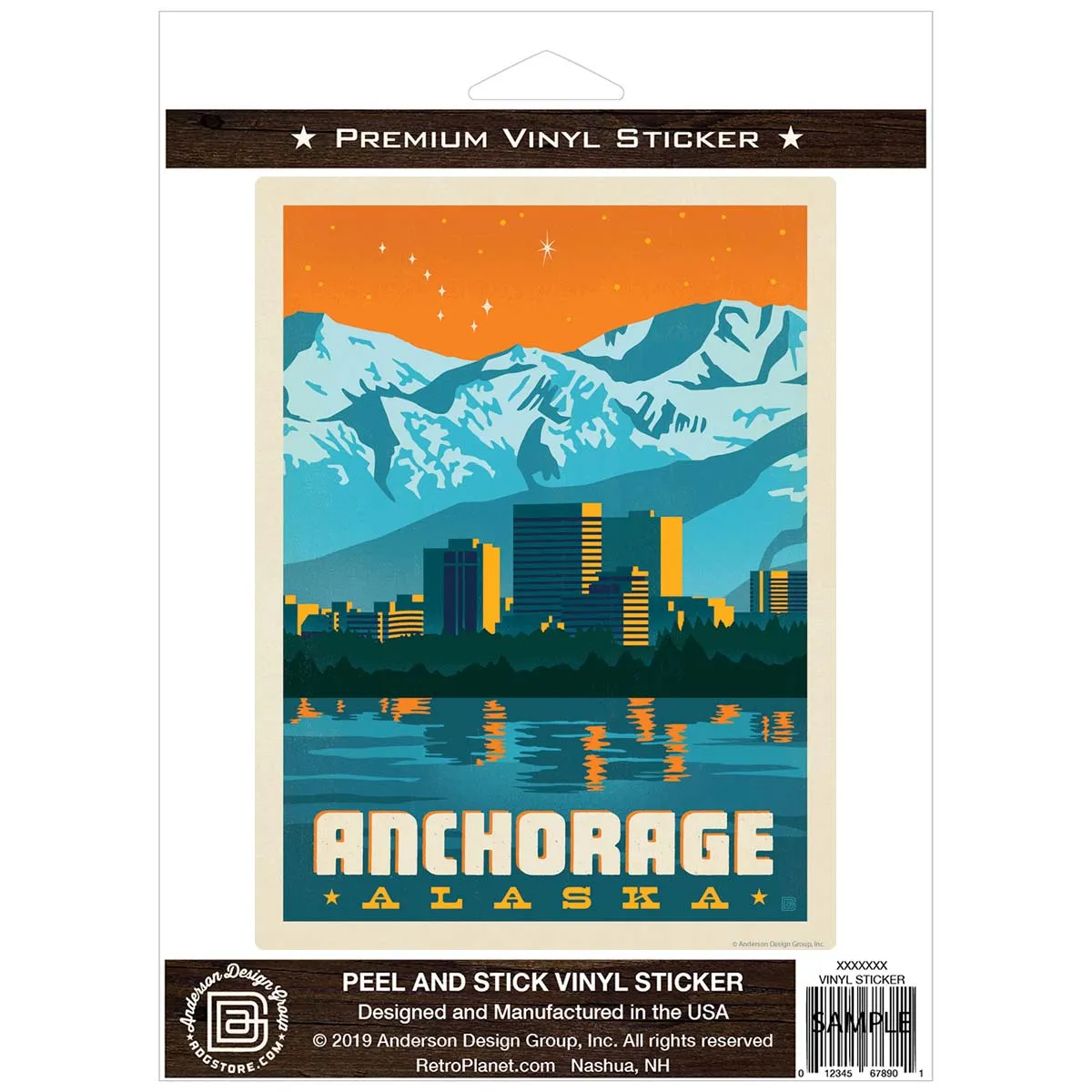 Anchorage Alaska Vinyl Sticker