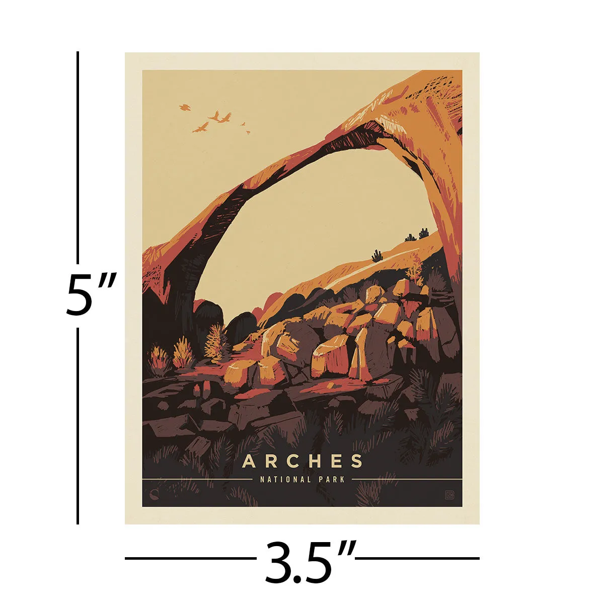 Arches National Park Utah Devils Garden Vinyl Sticker