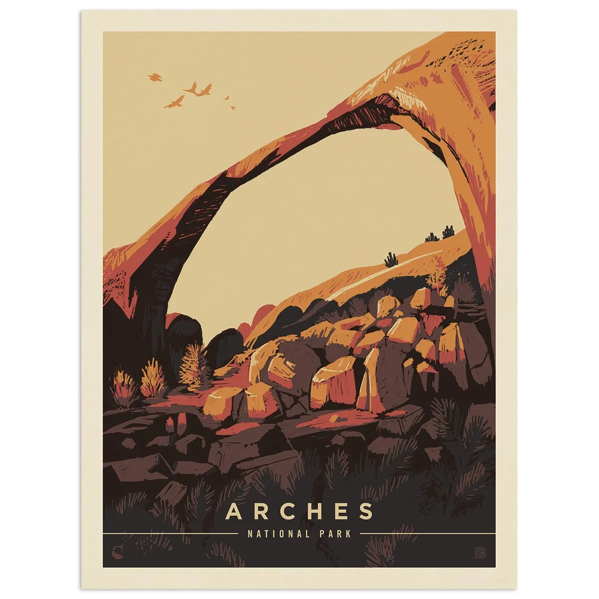 Arches National Park Utah Devils Garden Vinyl Sticker