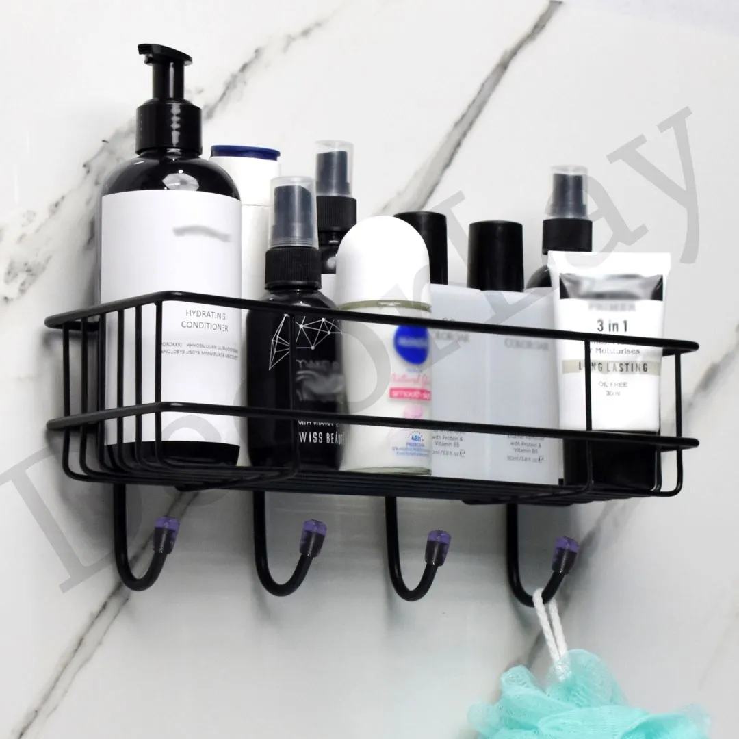 Bathroom Shelves Kitchen Multipurpose Rack with 4 Hook