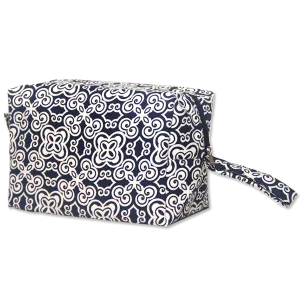 Batik Indigo Cosmetic Case, Large