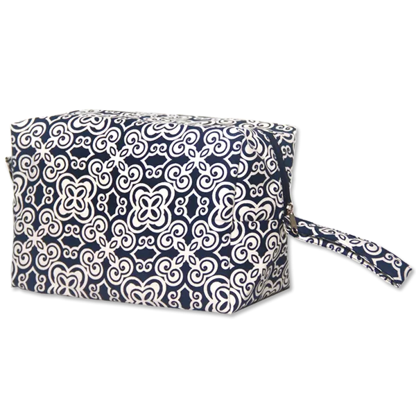 Batik Indigo Cosmetic Case, Large