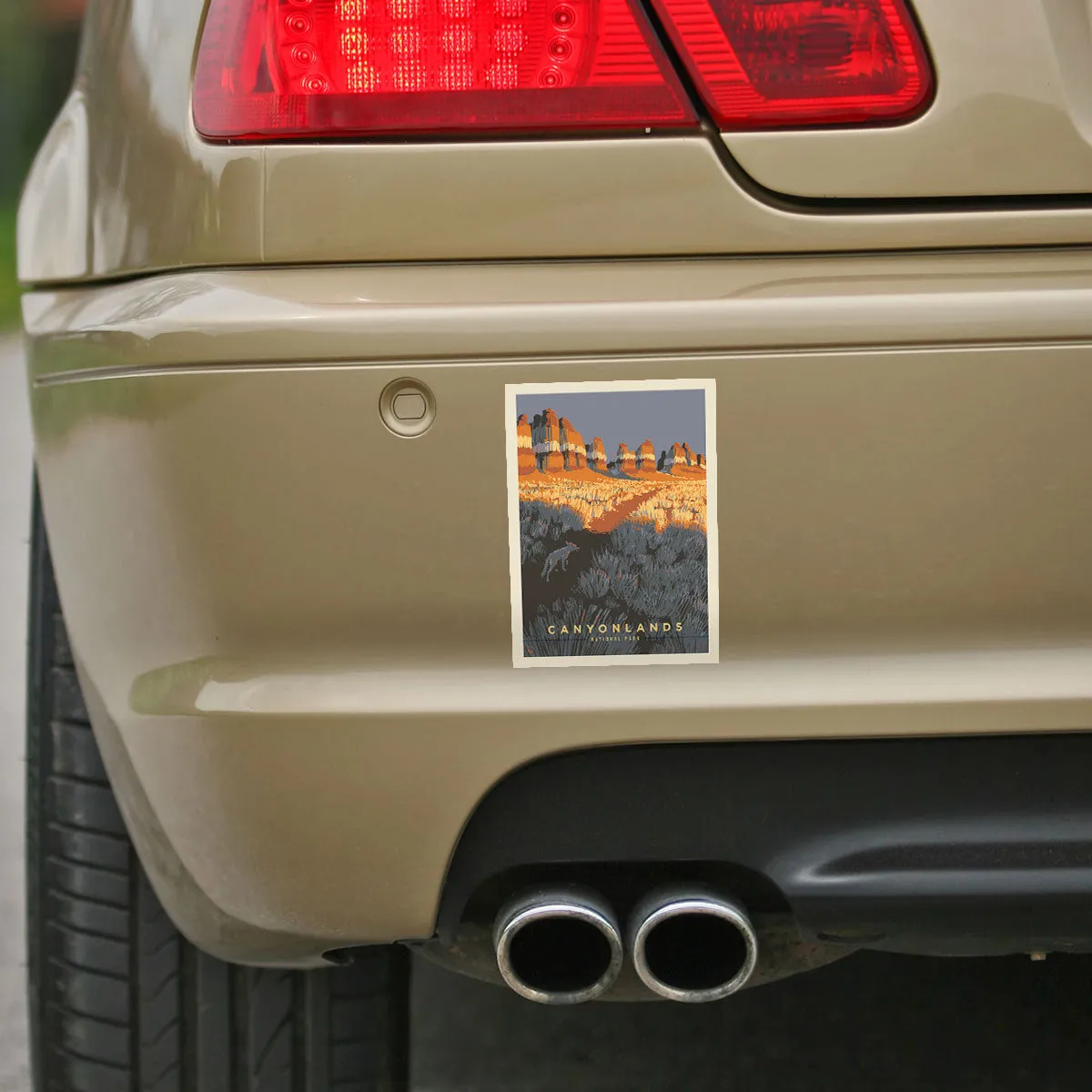 Canyonlands National Park Utah Wolf Vinyl Sticker