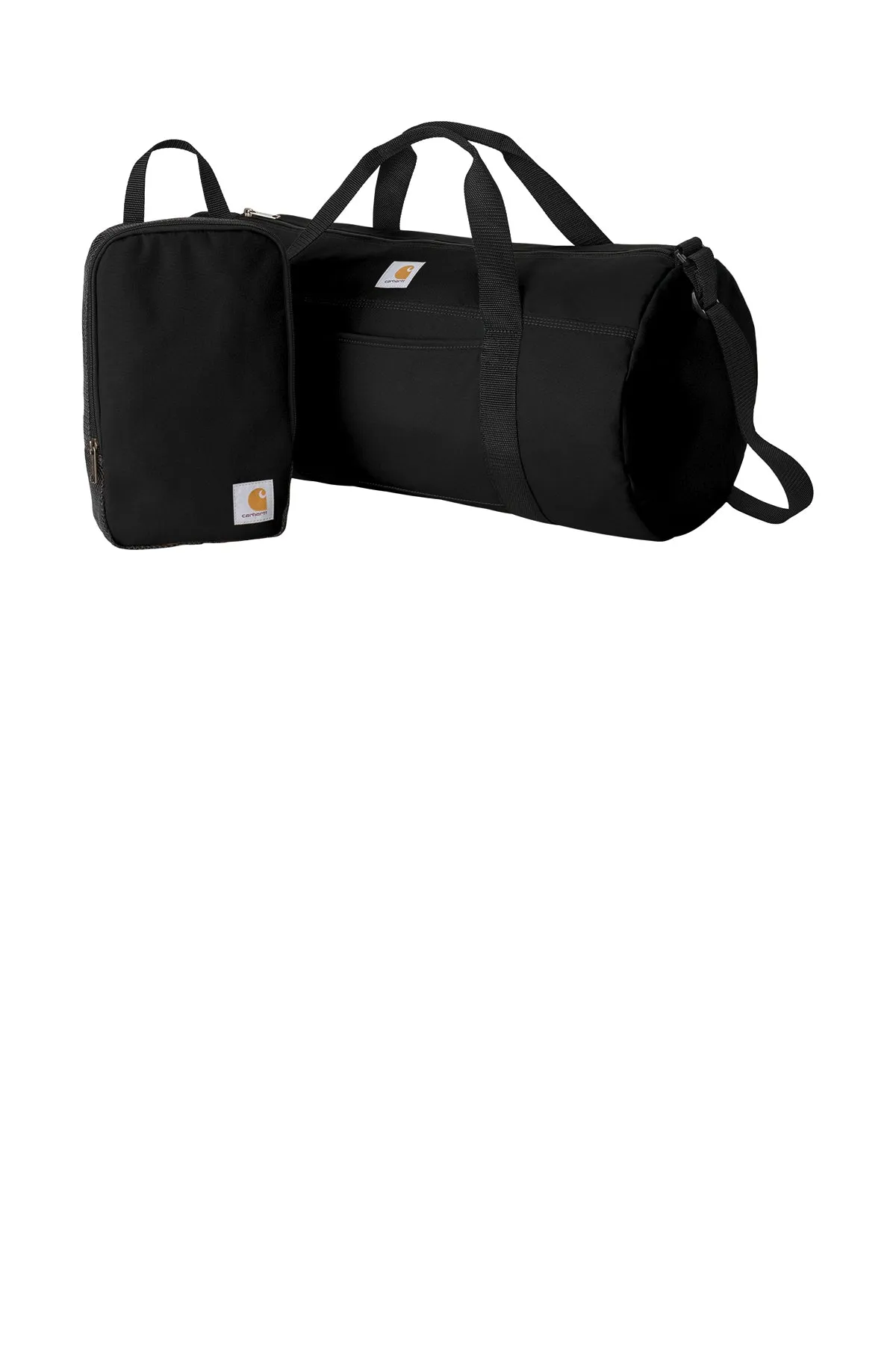 Carhartt Canvas Packable Custom Duffel with Pouch, Black