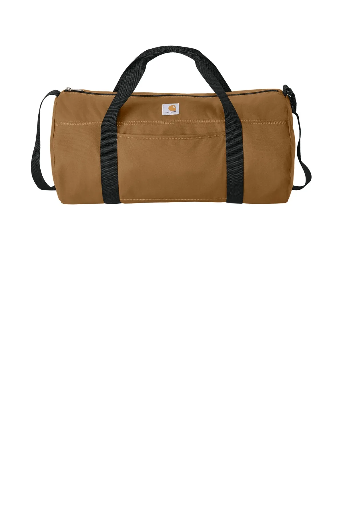 Carhartt Canvas Packable Custom Duffel with Pouch, Carhartt Brown