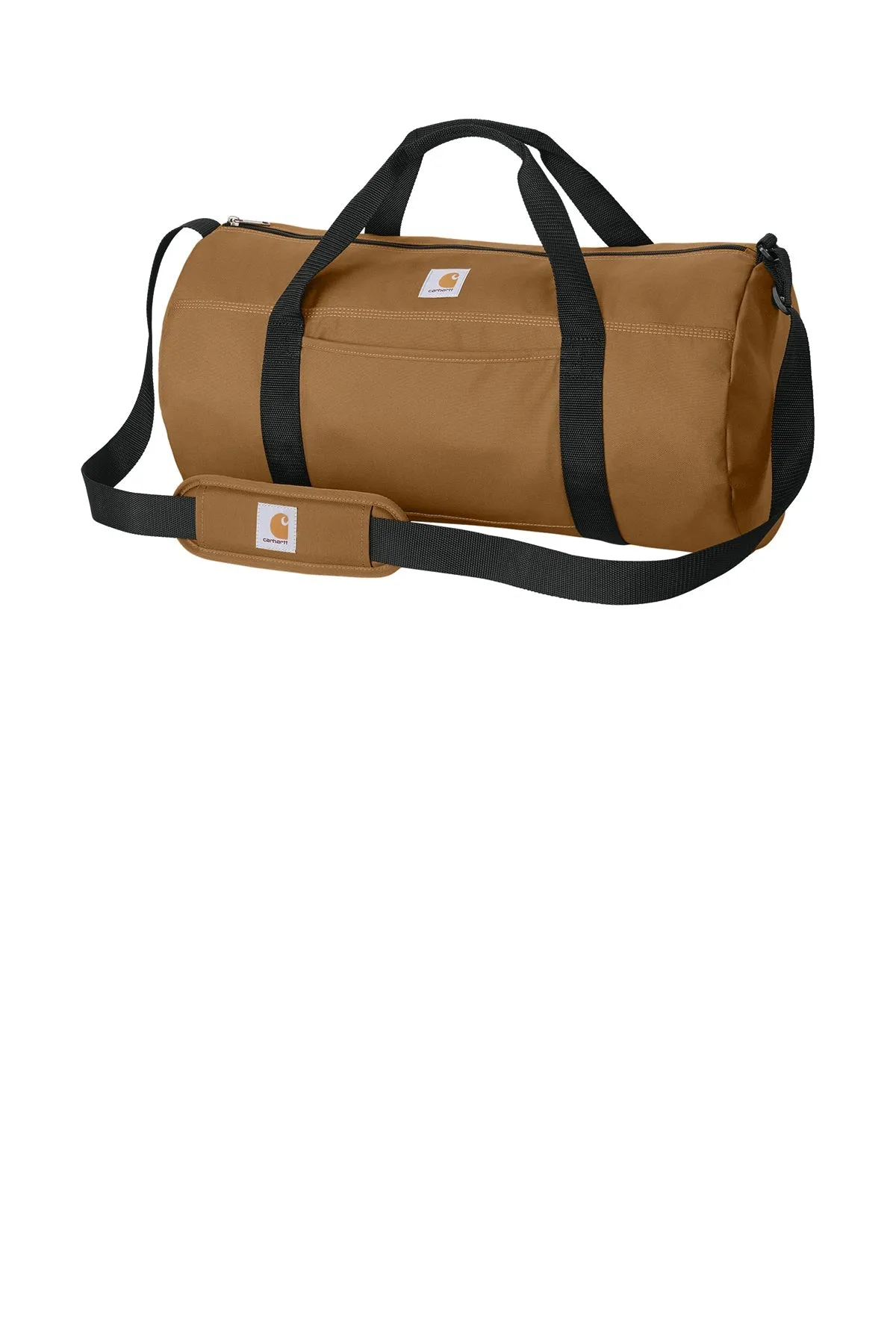 Carhartt Canvas Packable Custom Duffel with Pouch, Carhartt Brown