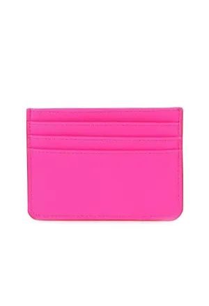 Caroline Card Holder-Neon Pink