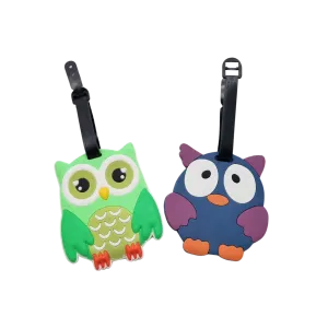 Cute Owl Animal Design Luggage Tag