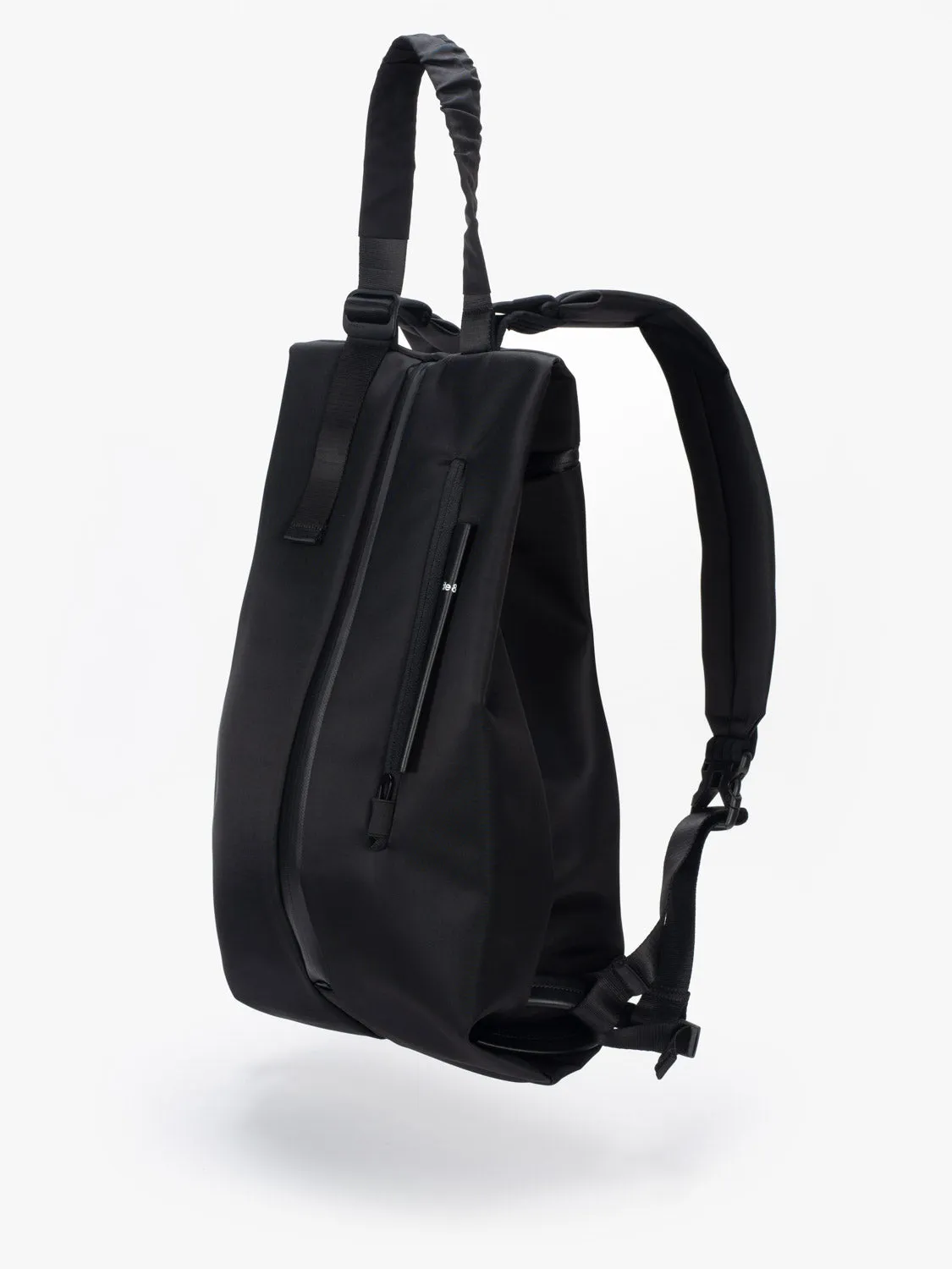 Dala Sleek Nylon Black Backpack