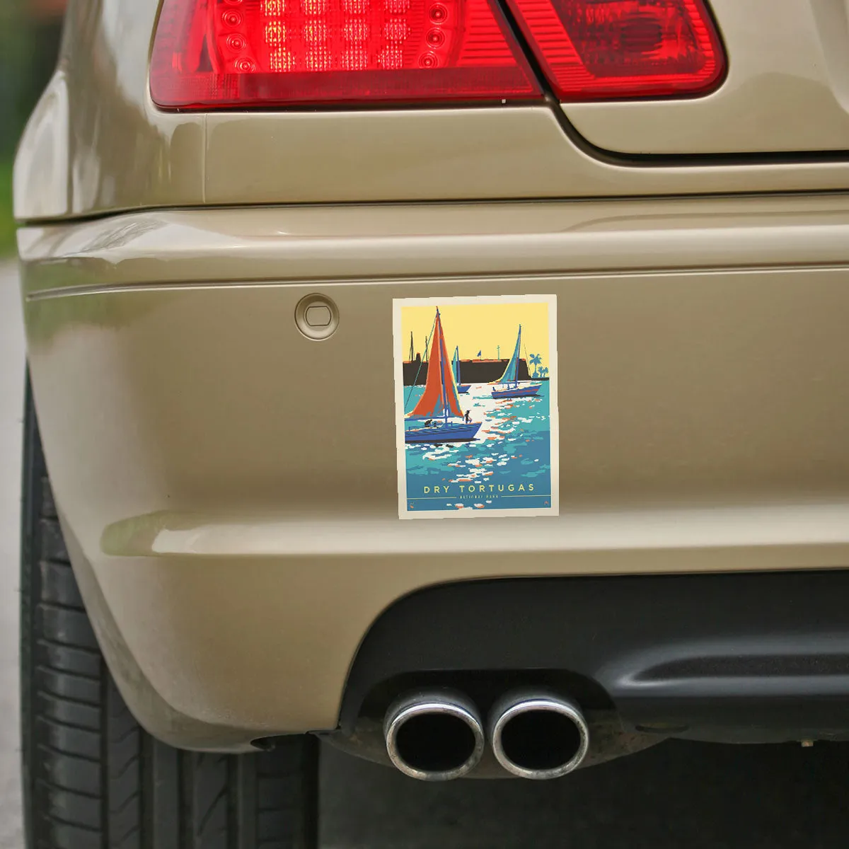 Dry Tortugas National Park Florida Sailboats Vinyl Sticker