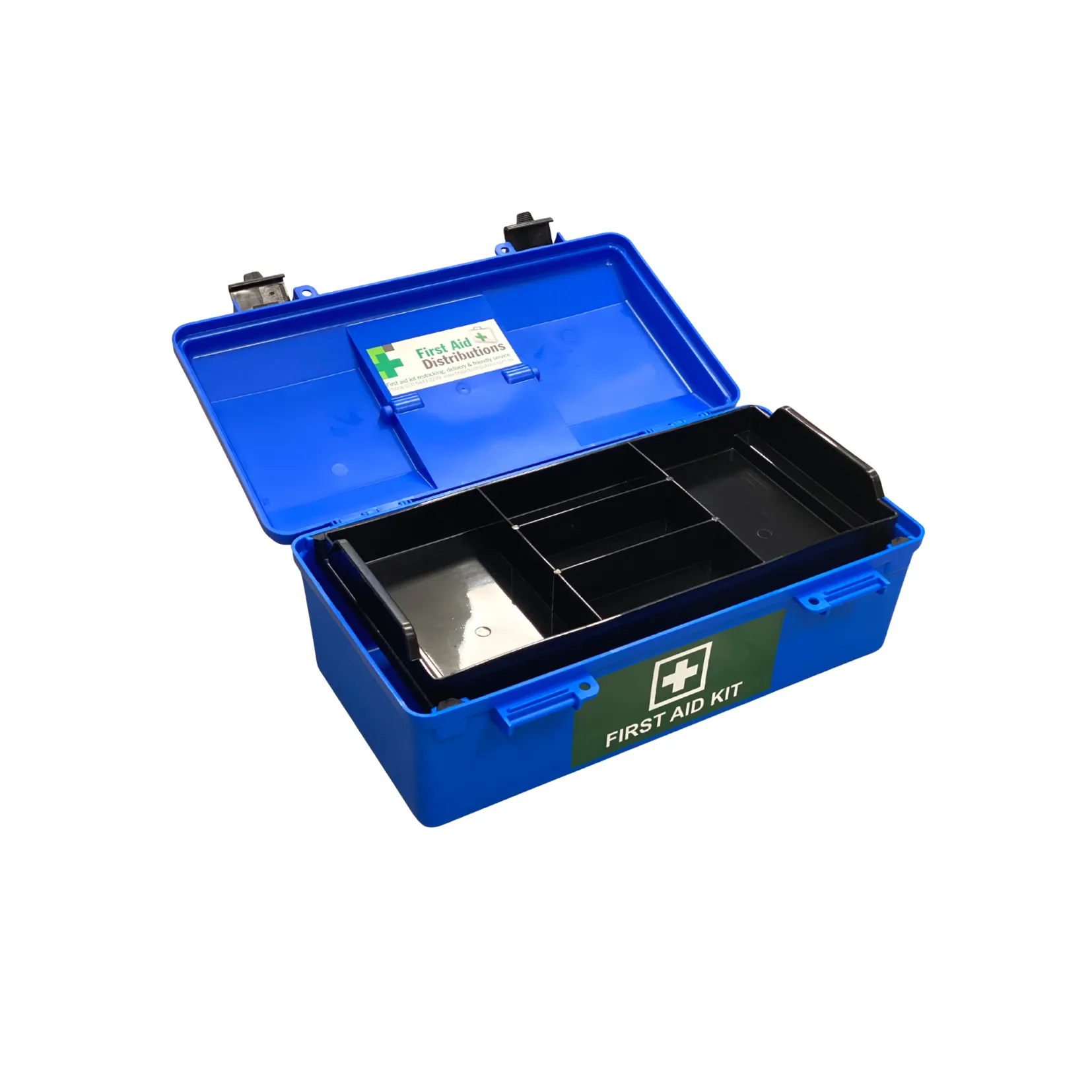 Empty First Aid Box Portable - Blue Lift Out Tray (1)