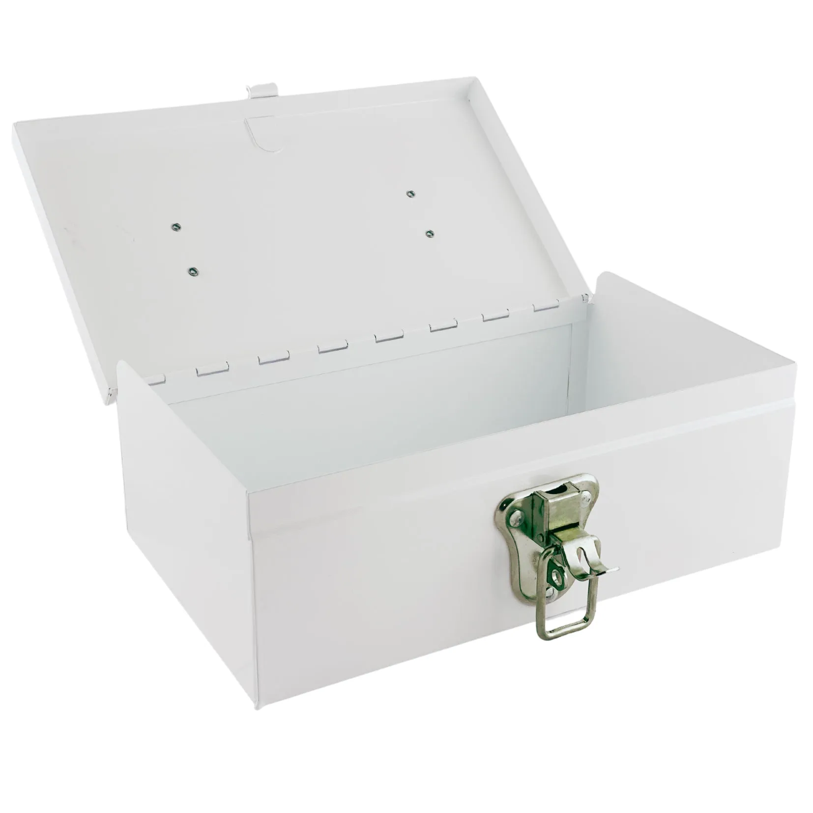 Empty First Aid Small Metal Box - White (1)