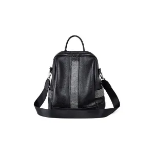 ExoticLuxe Leather Zipper Shoulder Backpack