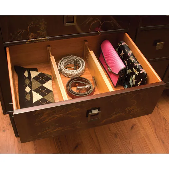 Expanding Bamboo Drawer Dividers - Deep