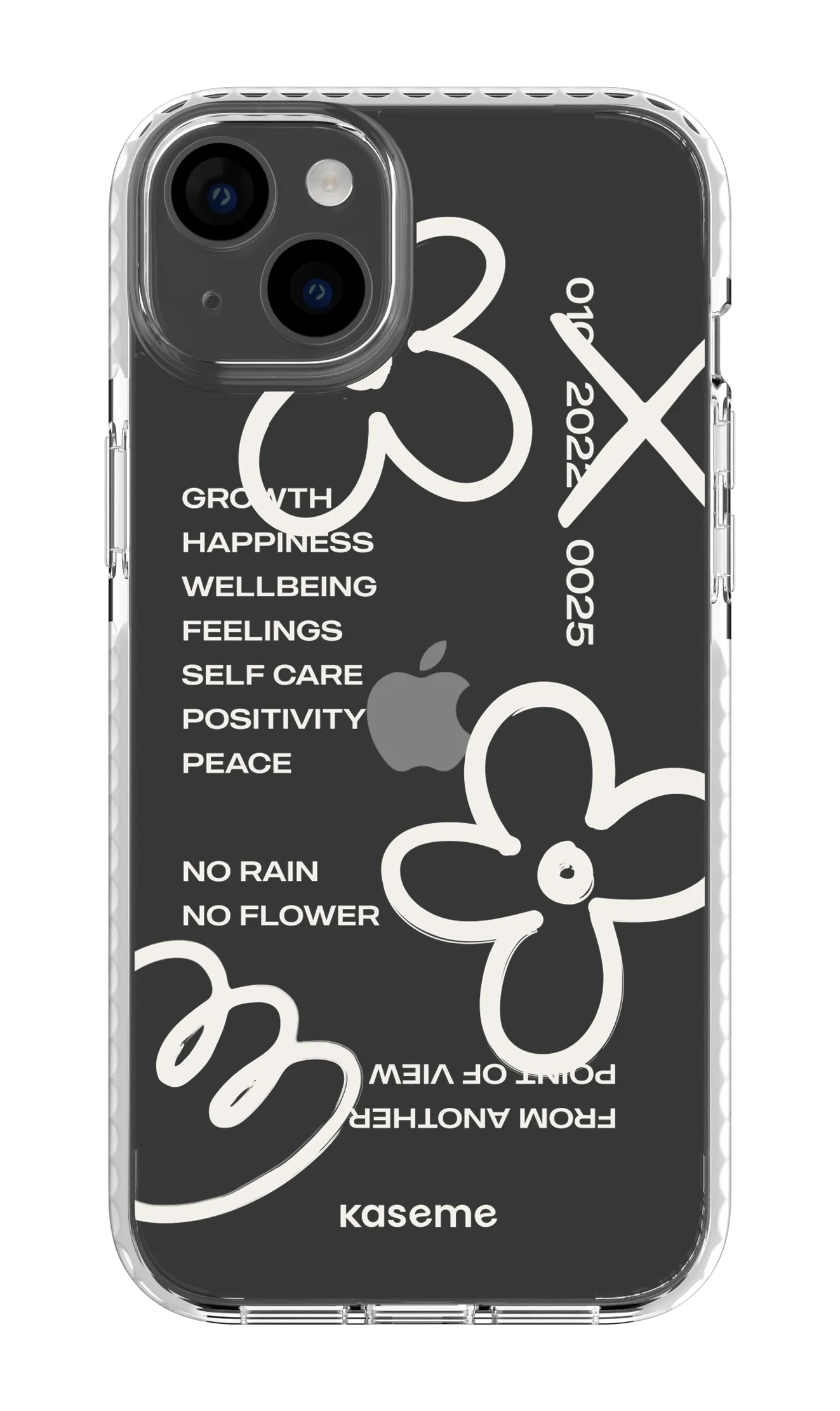 Feelings white clear case