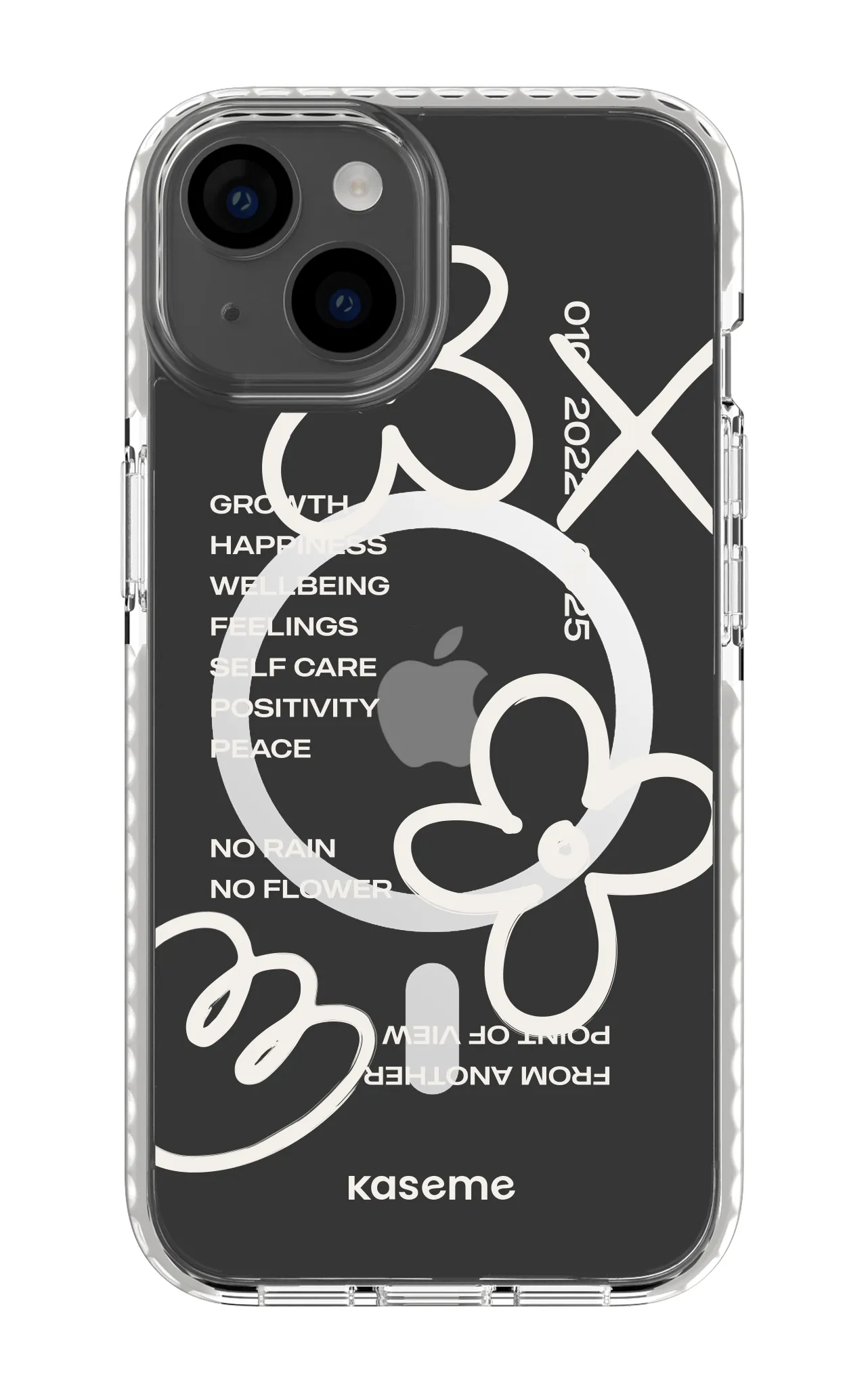 Feelings white clear case