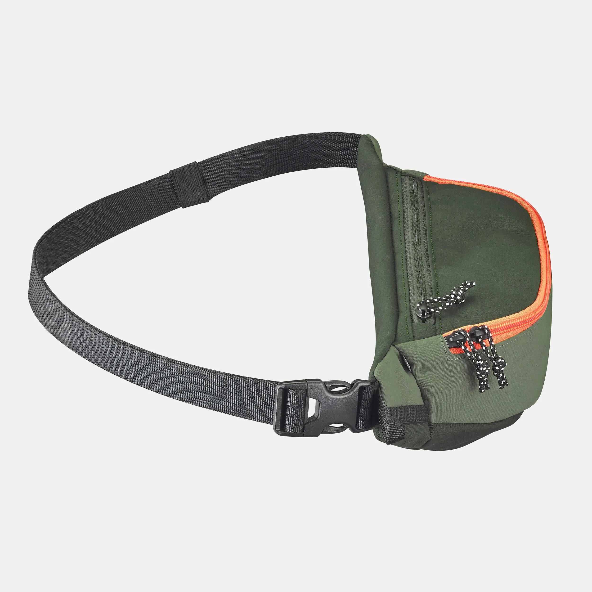 Forclaz Travel Belt Bag, Khaki/Orange