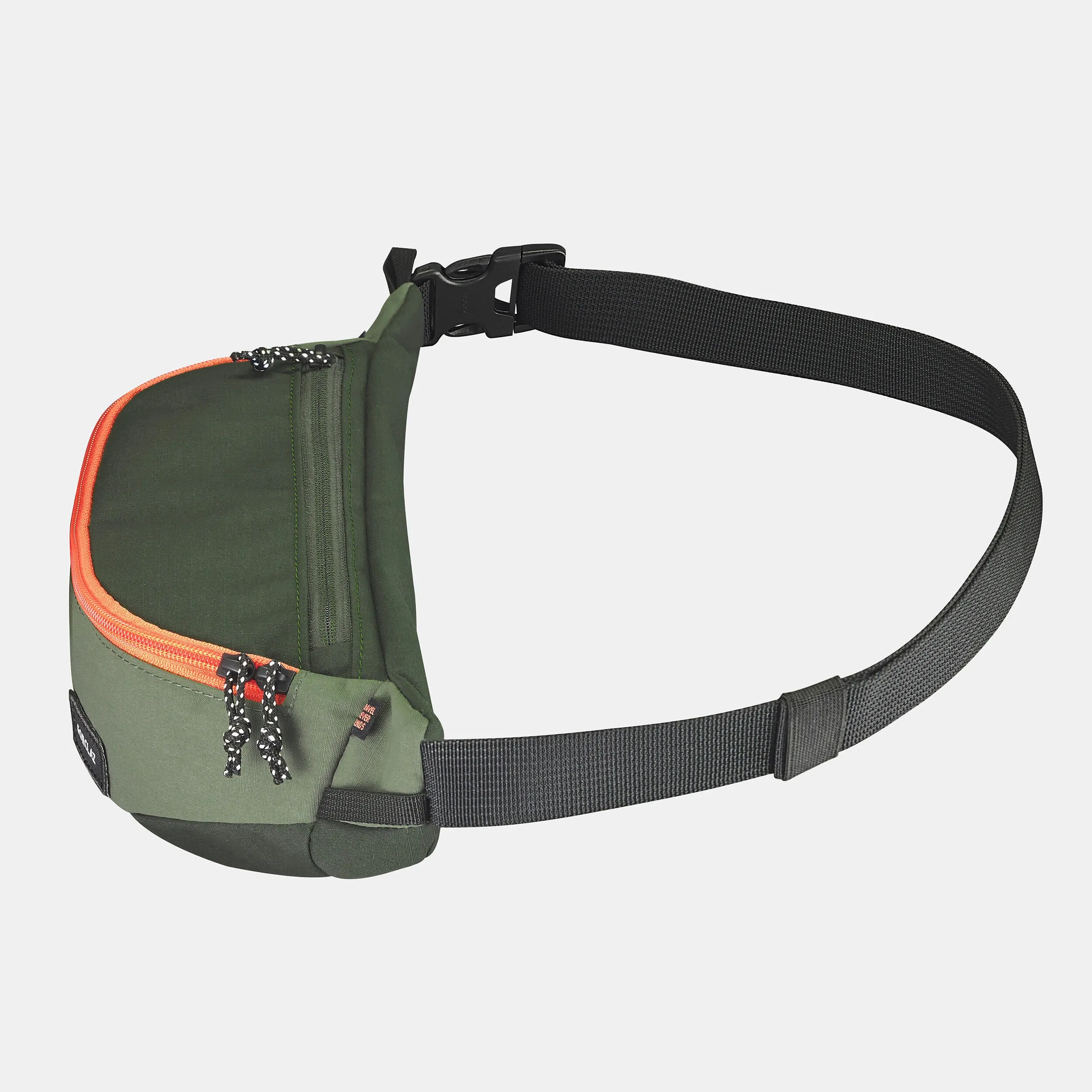 Forclaz Travel Belt Bag, Khaki/Orange