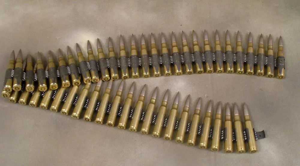 German Mg 34/42 Dummy 7.92 Cartridges in 50-Rd Belt