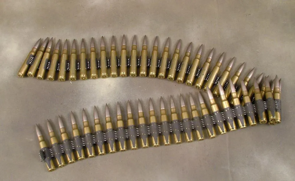 German Mg 34/42 Dummy 7.92 Cartridges in 50-Rd Belt