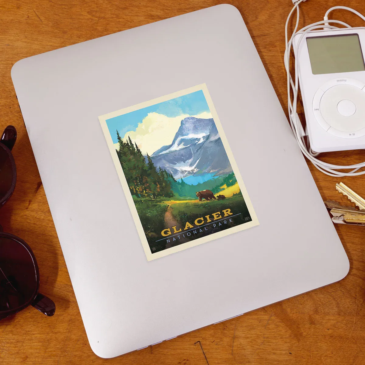 Glacier National Park Montana Bears Vinyl Sticker