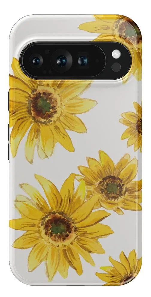 Golden Garden | Yellow Sunflower Floral Google Pixel Case