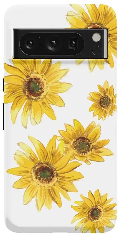 Golden Garden | Yellow Sunflower Floral Google Pixel Case