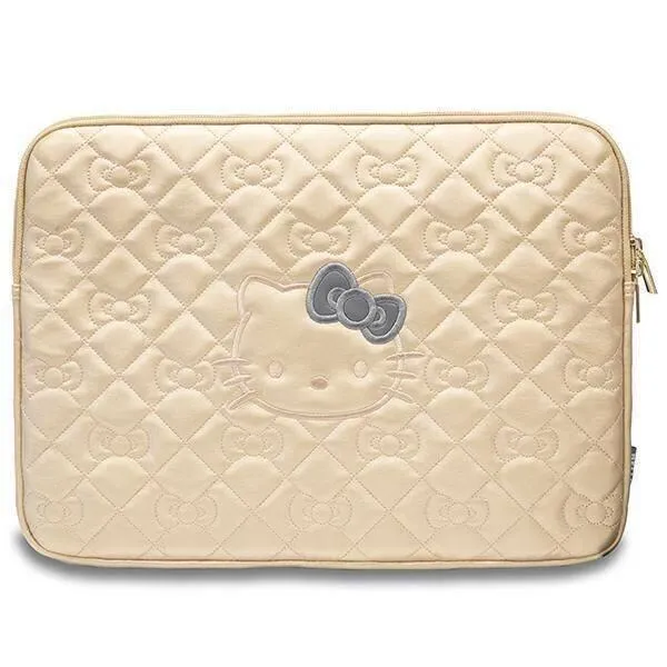 Hello Kitty Zip PU Quilted Bow Sleeve for 14" Laptop Gold – HKCSZPEKHBPK