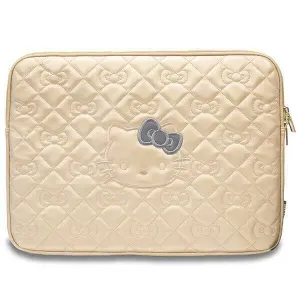 Hello Kitty Zip PU Quilted Bow Sleeve for 14" Laptop Gold – HKCSZPEKHBPK