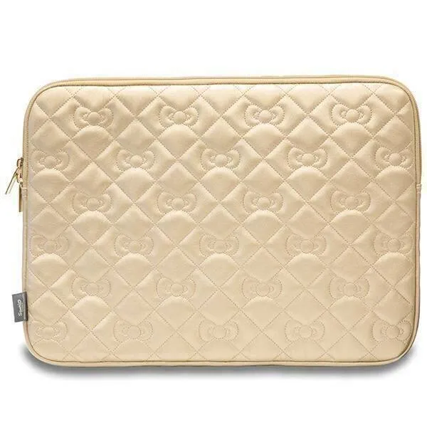 Hello Kitty Zip PU Quilted Bow Sleeve for 14" Laptop Gold – HKCSZPEKHBPK