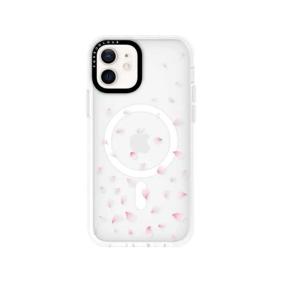 iPhone 12 Cherry Blossom Petals Phone Case MagSafe Compatible