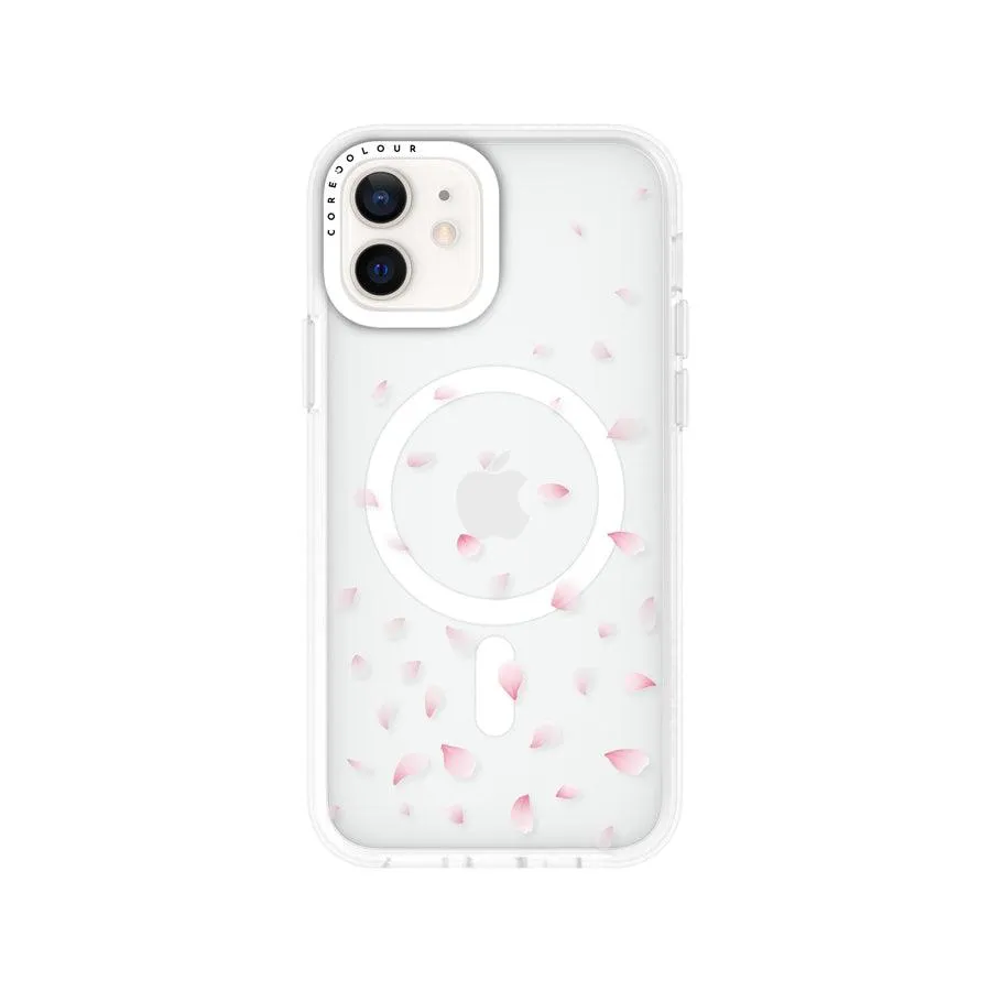 iPhone 12 Cherry Blossom Petals Phone Case MagSafe Compatible