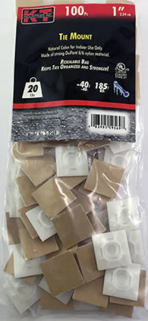 K-T Industries Tie Mount 100 Pcs