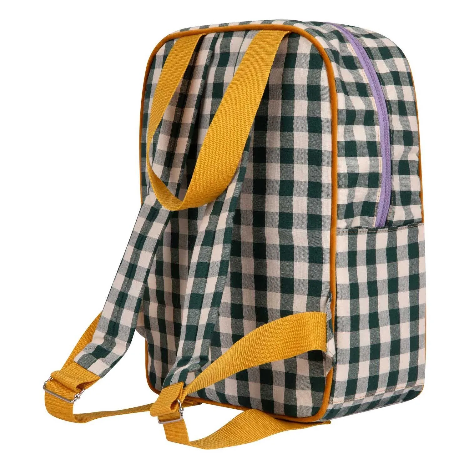 Large Backpack | Gingham | Green Grass