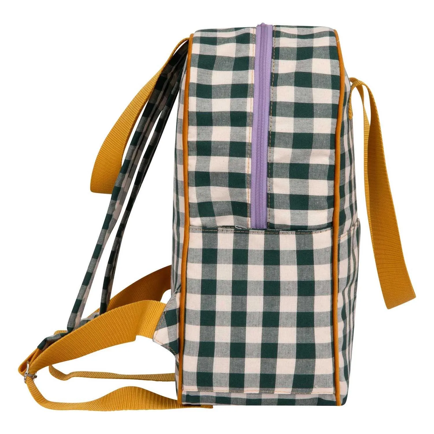 Large Backpack | Gingham | Green Grass