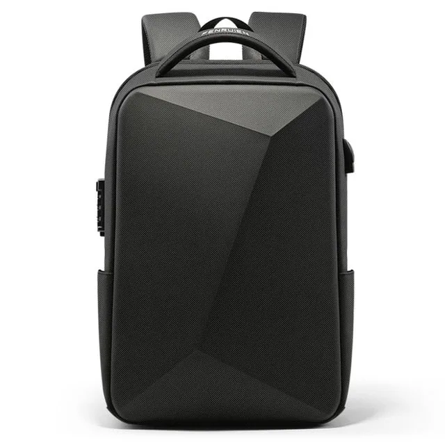 Luxury Oxford Embossing Anti-theft Laptop Backpack