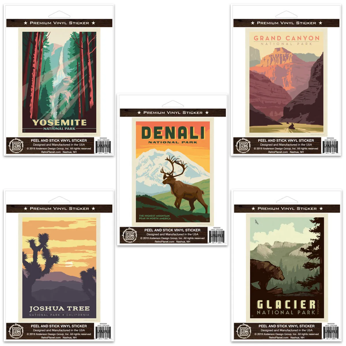 Majestic National Parks Vinyl Sticker Set