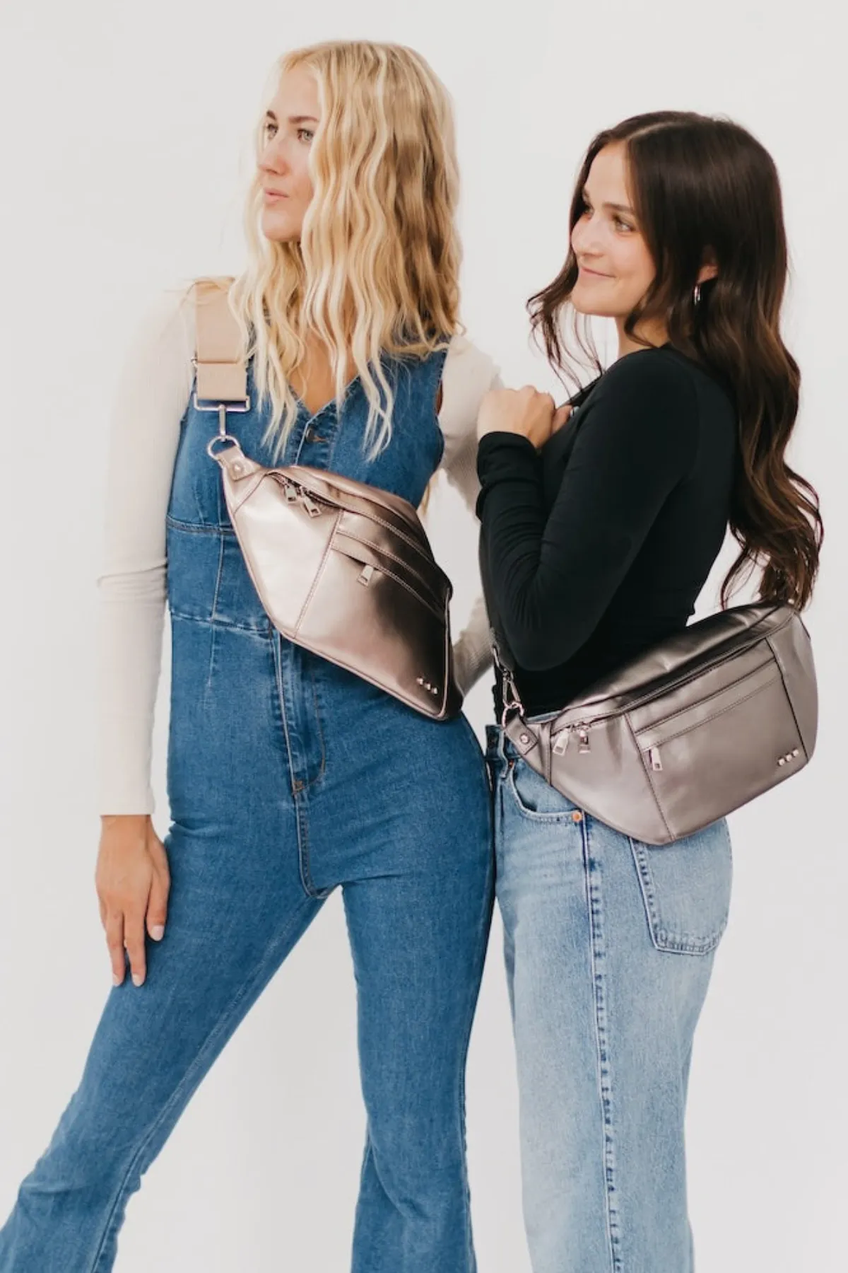 Marley Metallic Oversized Bum Bag