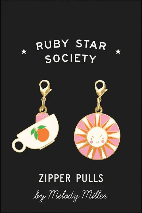 Melody Zipper Pulls 2ct - Teacup and Sun