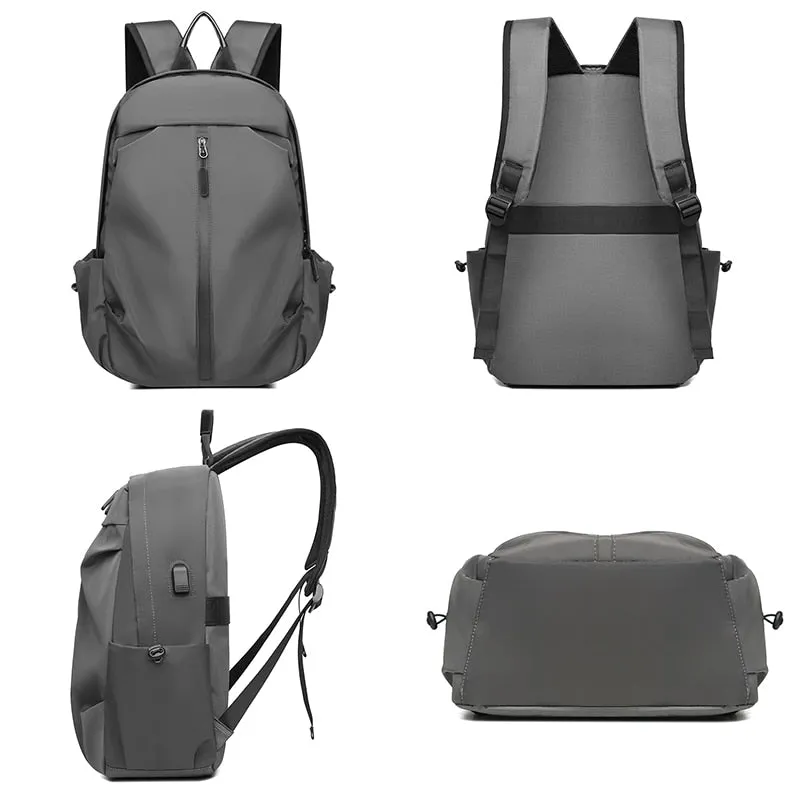 Men's Travel Bag High Quality Fashion Backpack with Charging Port