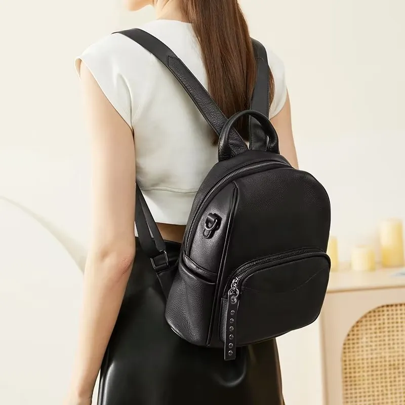 ModishLeather Zipper Backpack