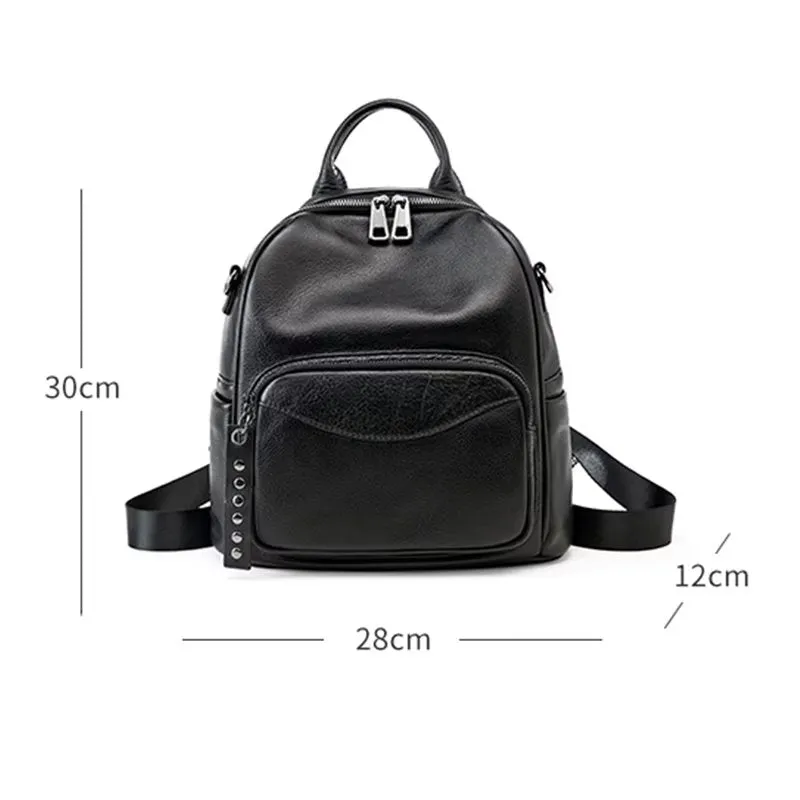 ModishLeather Zipper Backpack