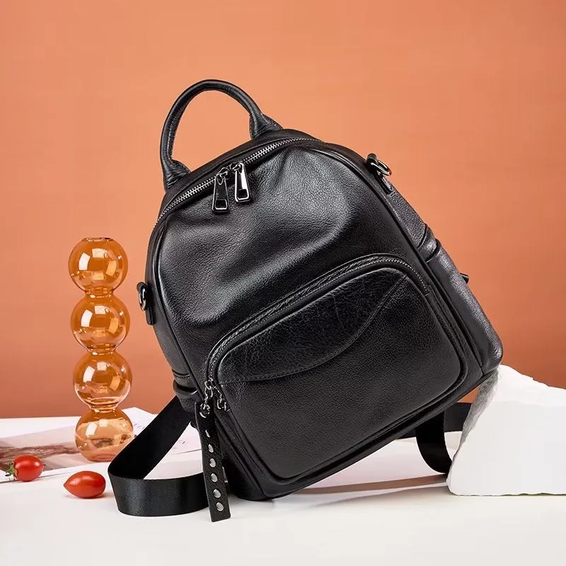 ModishLeather Zipper Backpack