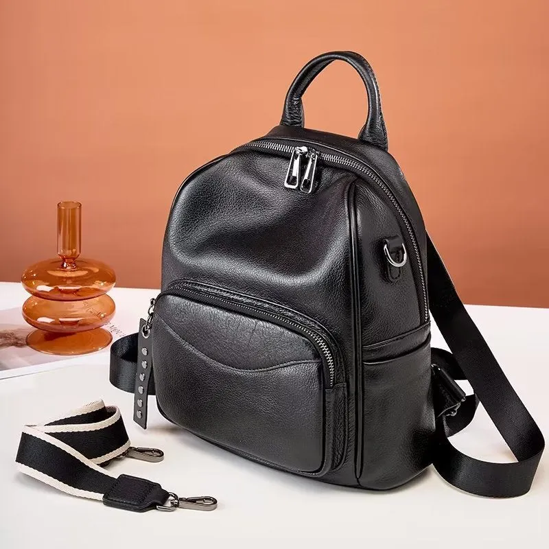 ModishLeather Zipper Backpack