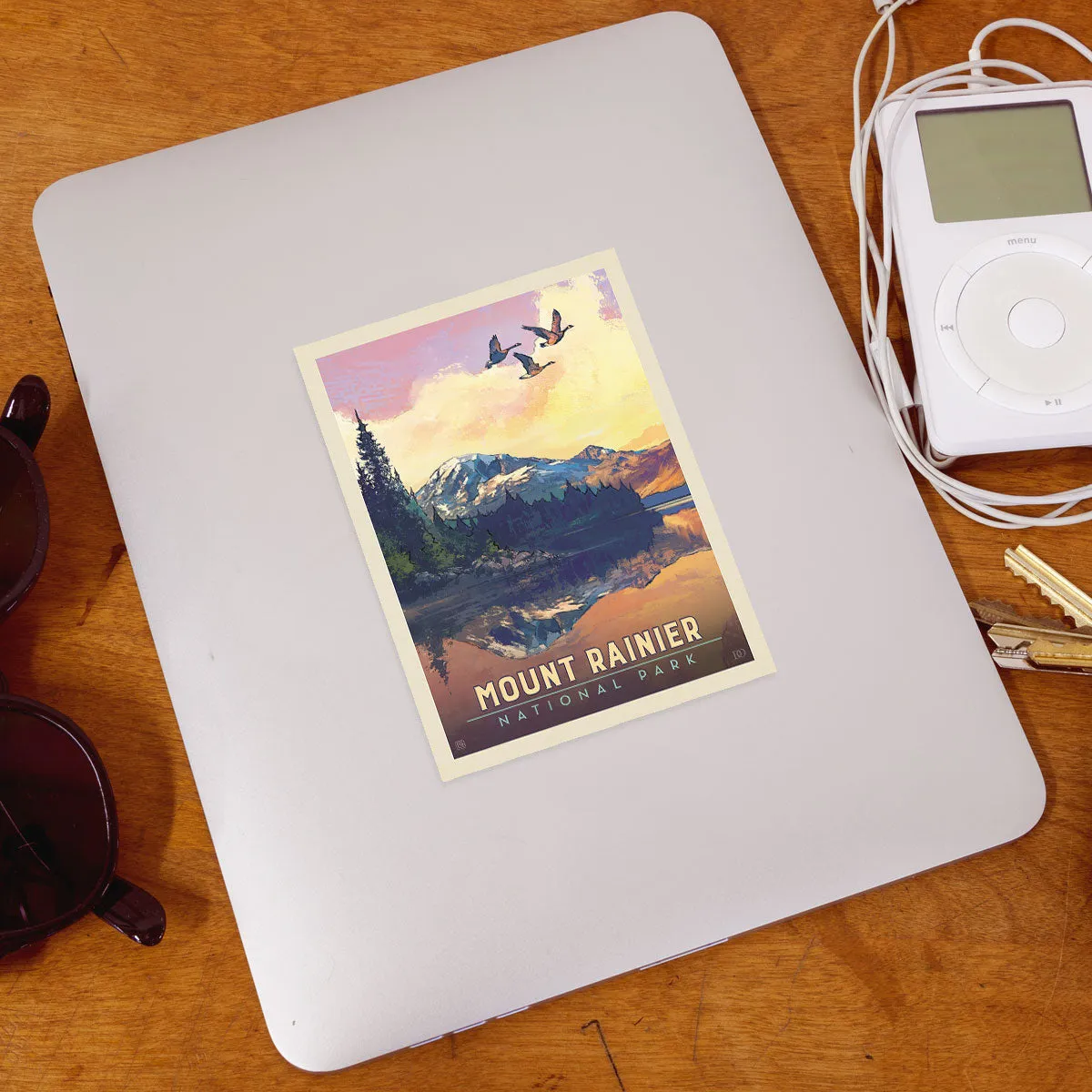 Mount Rainier National Park Washington Vinyl Sticker