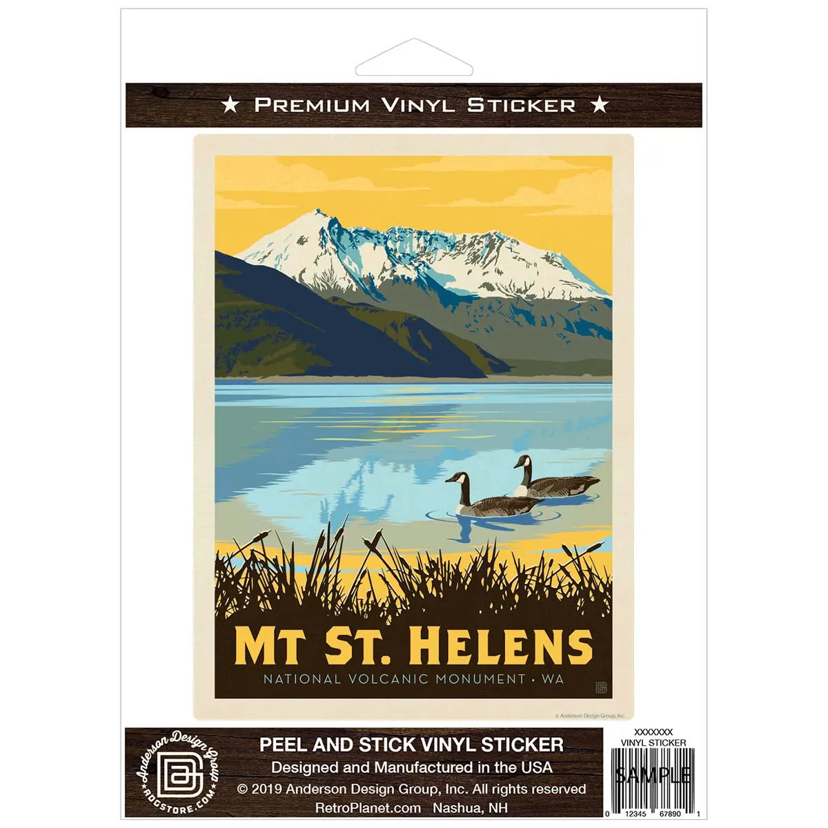 Mount St. Helens Washington Vinyl Sticker