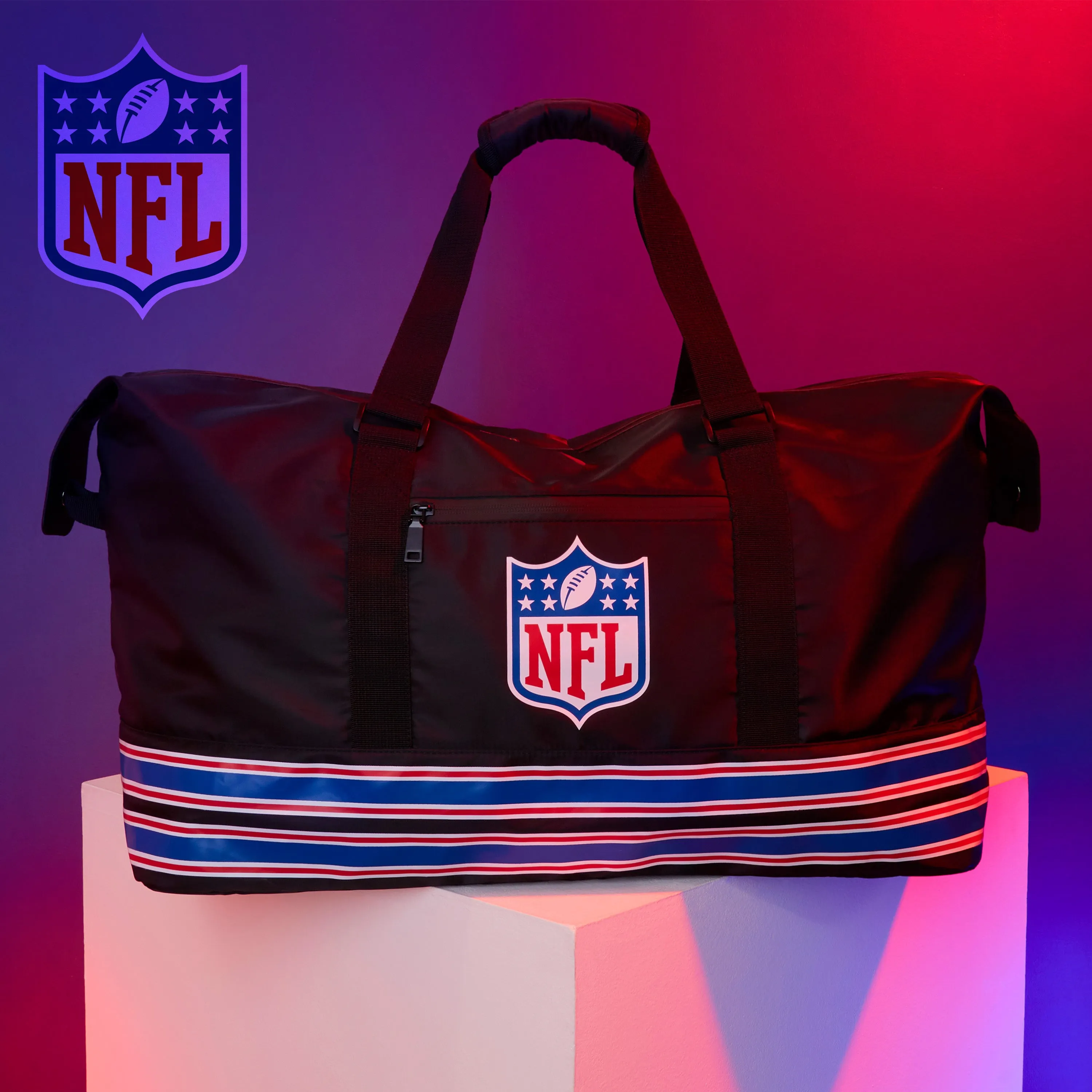 NFL Sports Duffels for Men and Teenagers - Zipped Duffel Bag